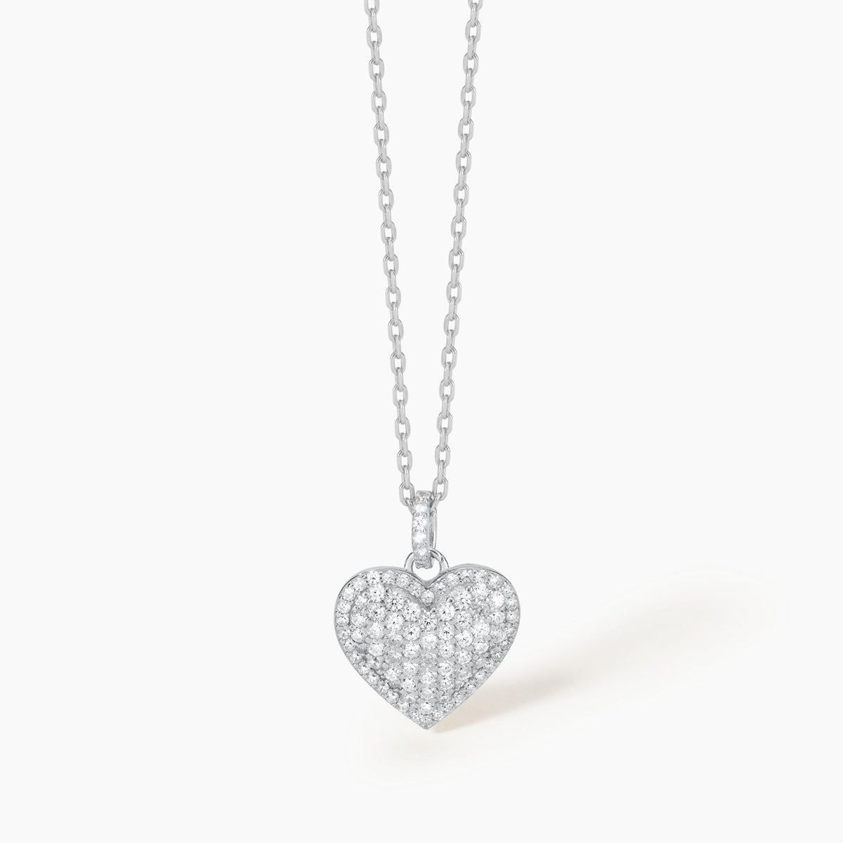 Collar Corazón y Circonios Mabina en Plata 553393