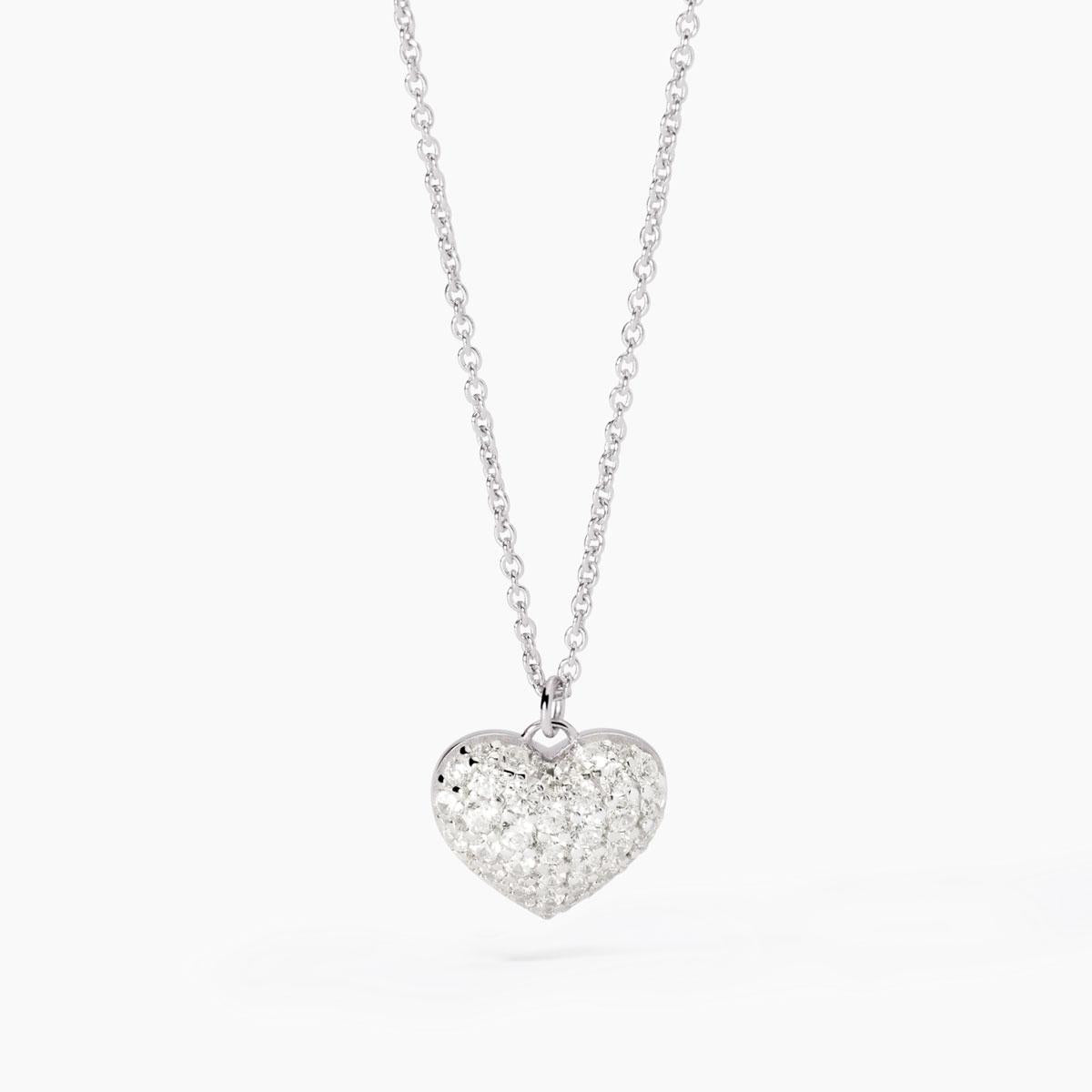 Collar Corazón y Circonios Mabina en Plata 553709