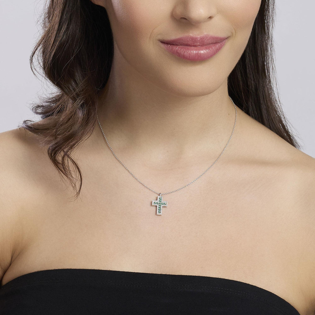 Mabina 553846 Zirconia Cross Choker
