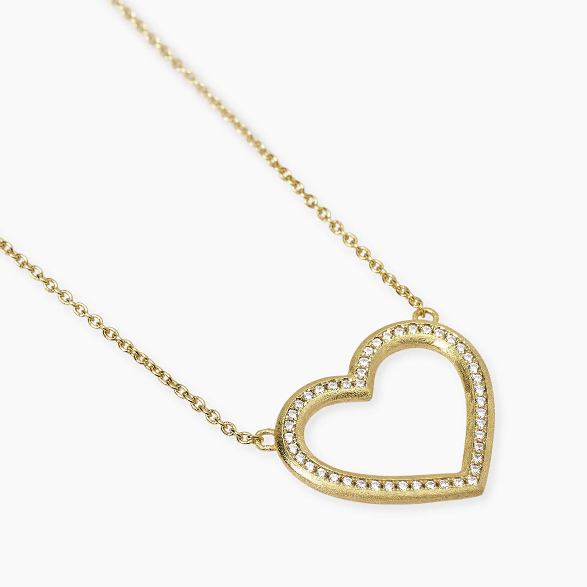 Mabina 553849 Gold-Plated Silver Heart Choker
