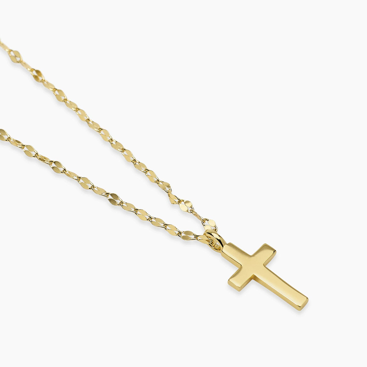 Gold-plated silver necklace with Mabina cross 553889