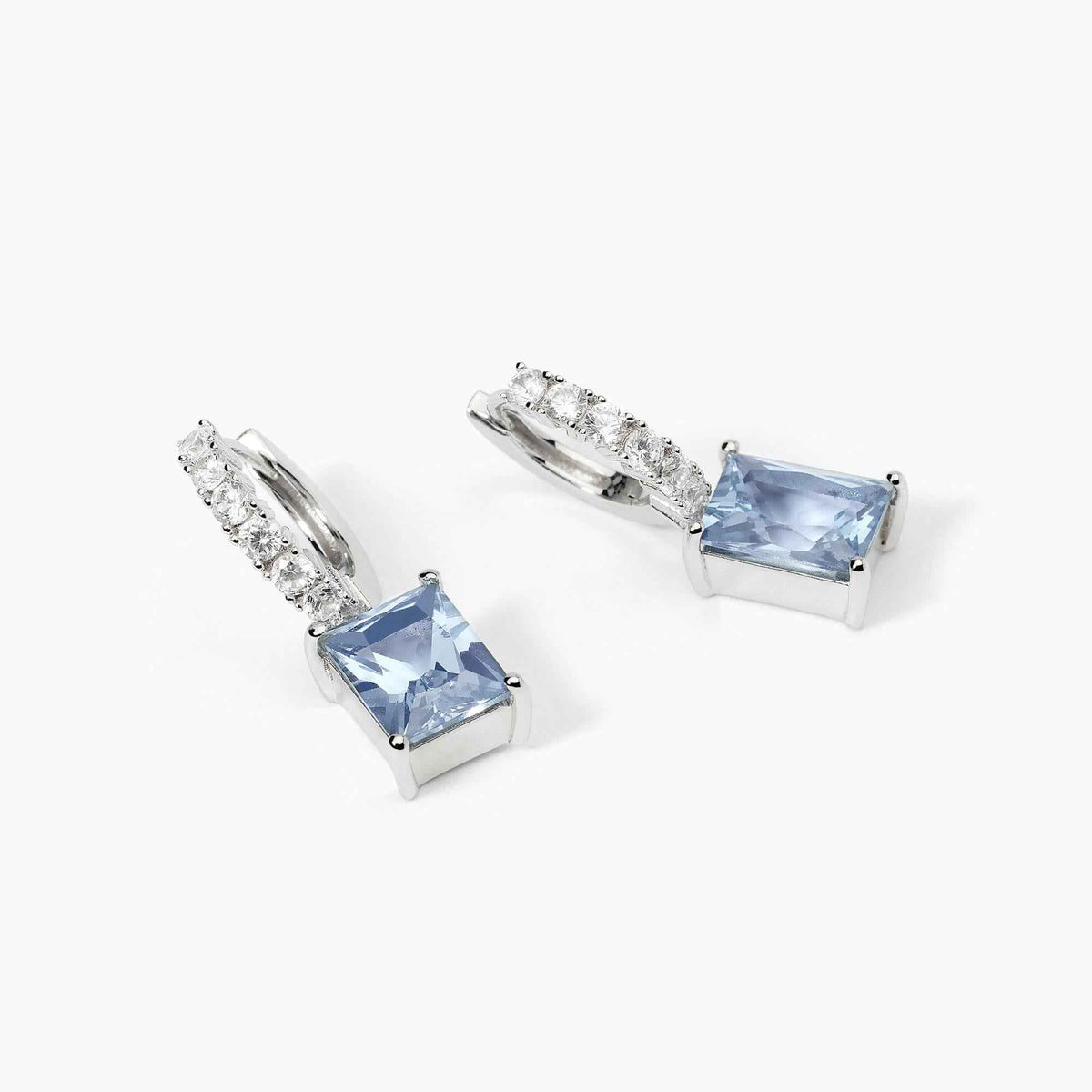 Orecchini in Argento Mabina Gioielli Acquamarina Sintetica 563721 Orecchini in Argento Mabina Gioielli Acquamarina Sintetica 563721