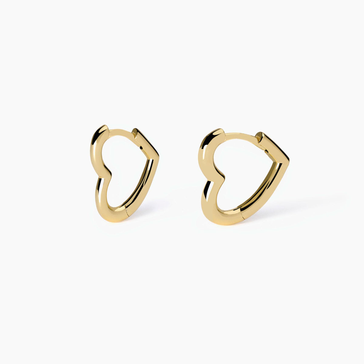 Mabina Gold Plated Heart Earrings 563836