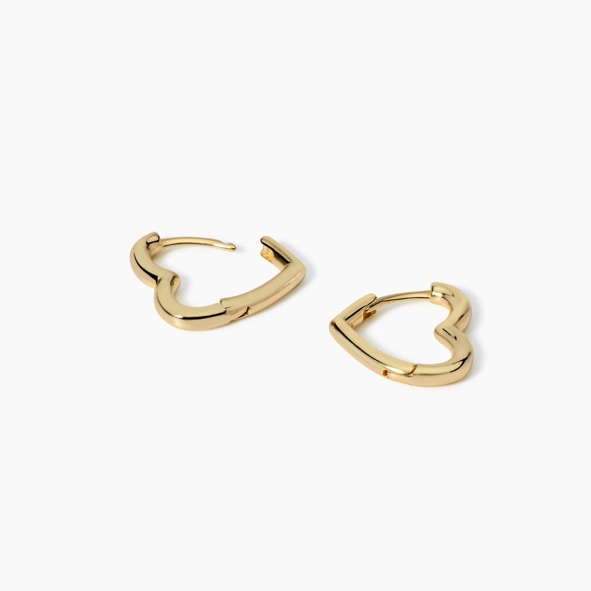 Mabina Gold Plated Heart Earrings 563836