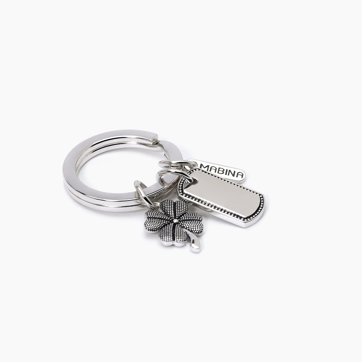 Keychain with Anchor in Silver Mabina Gioielli 583004