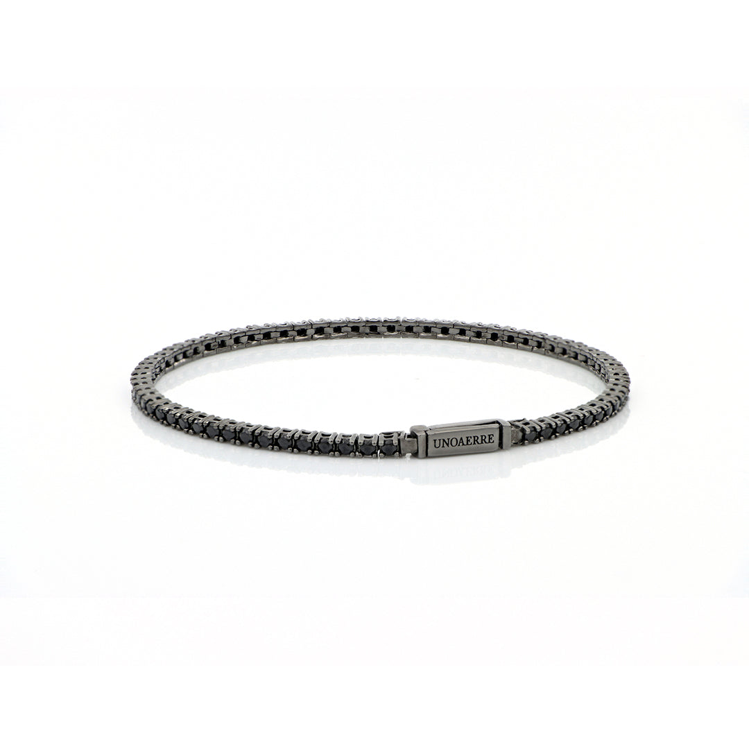 Bracciale Tennis in argento nero Unoaerre 5771