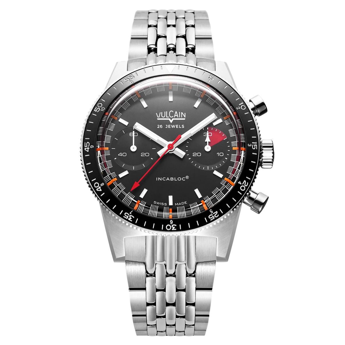 Vulcain Skindiver Chronograph Red & Black 590176B07.BHM287