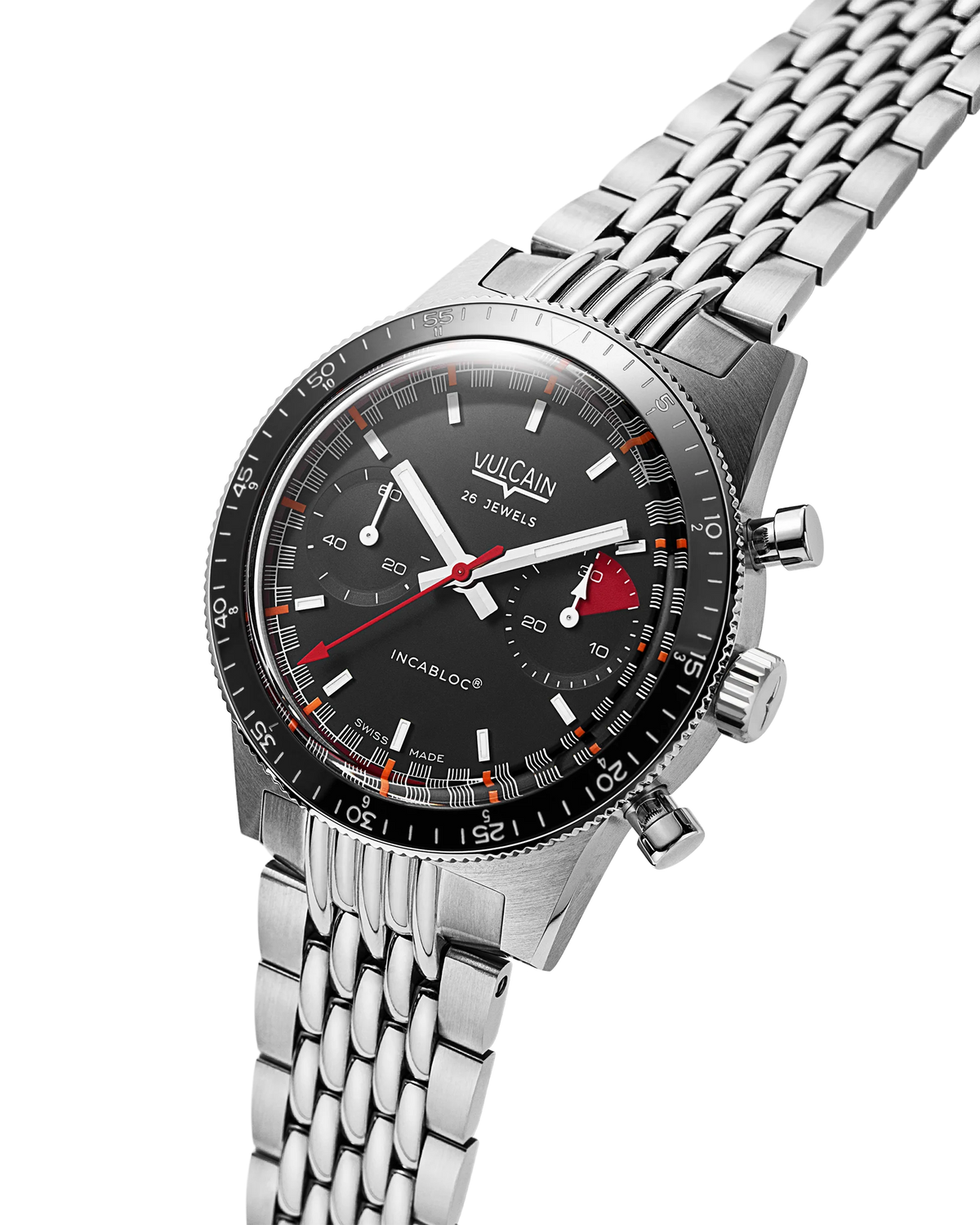 Vulcain Skindiver Chronograph Red & Black 590176B07.BHM287