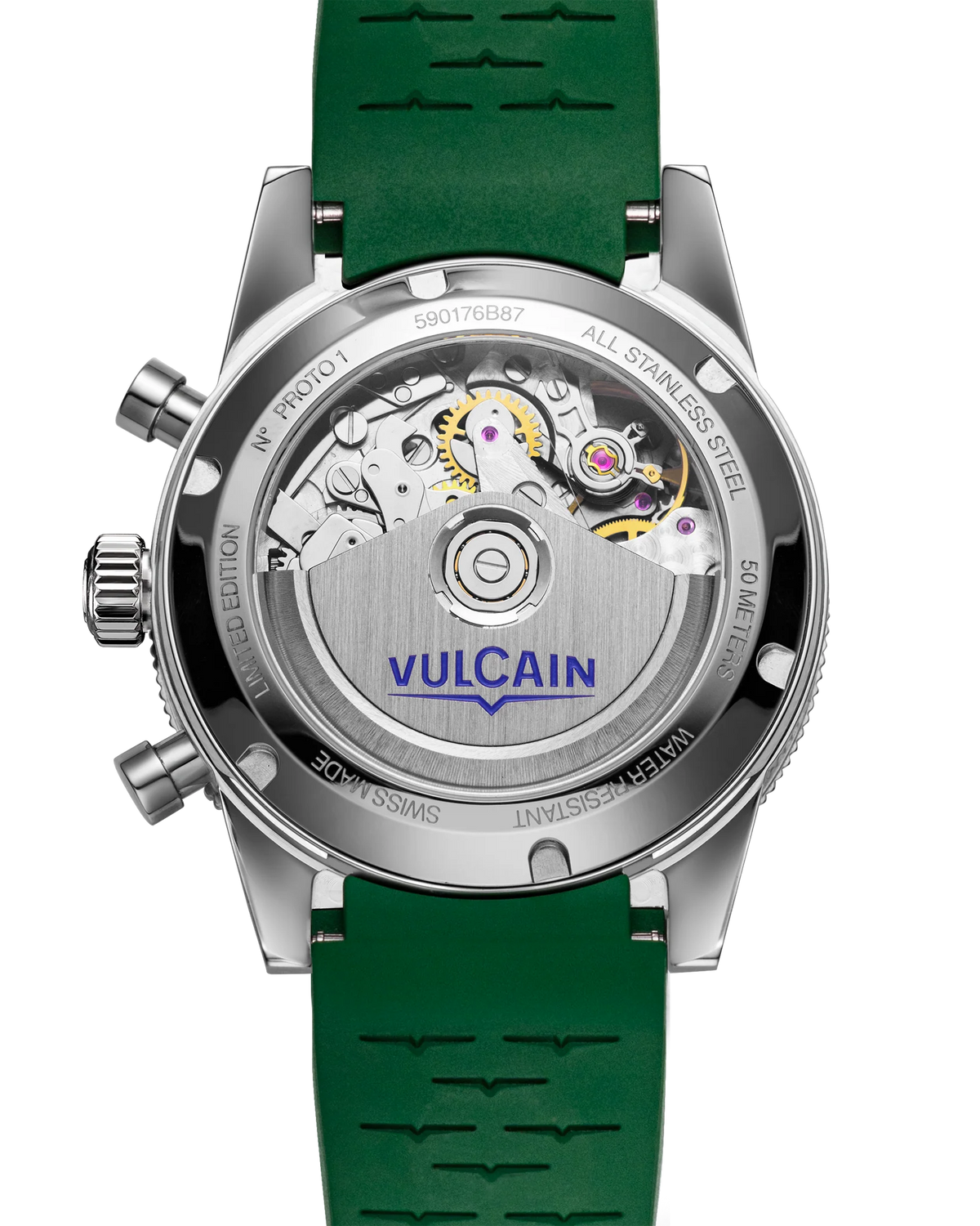 Vulcain Skindiver Chronograph Green Limited Edition 590176BK7.BAR253