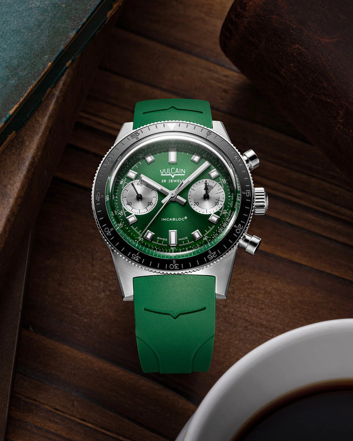 Vulcain Skindiver Chronograph Green Limited Edition 590176BK7.BAR253