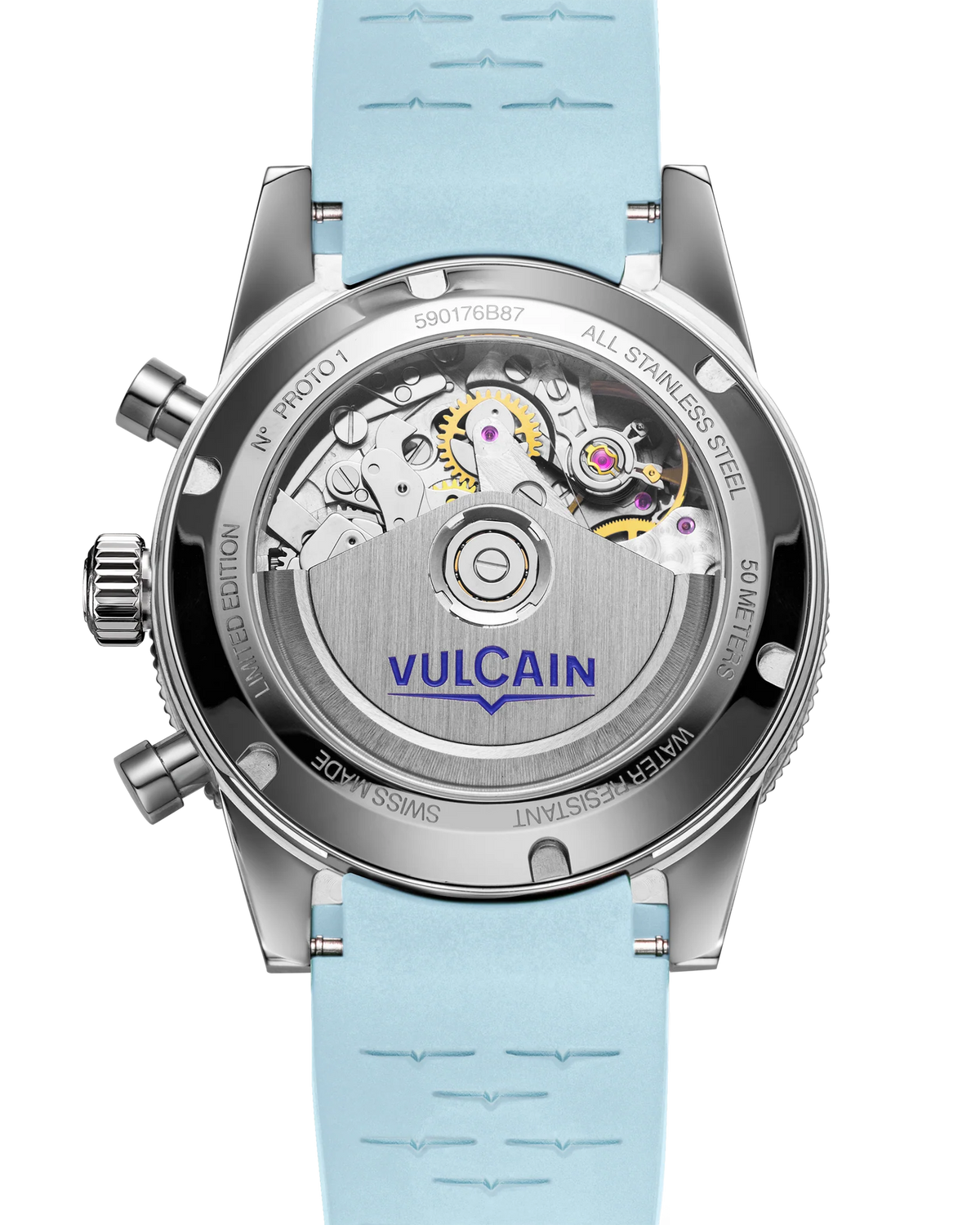 Vulcain Skindiver Chronograph Ice Blue Limited Edition 590176BL7.BAR224