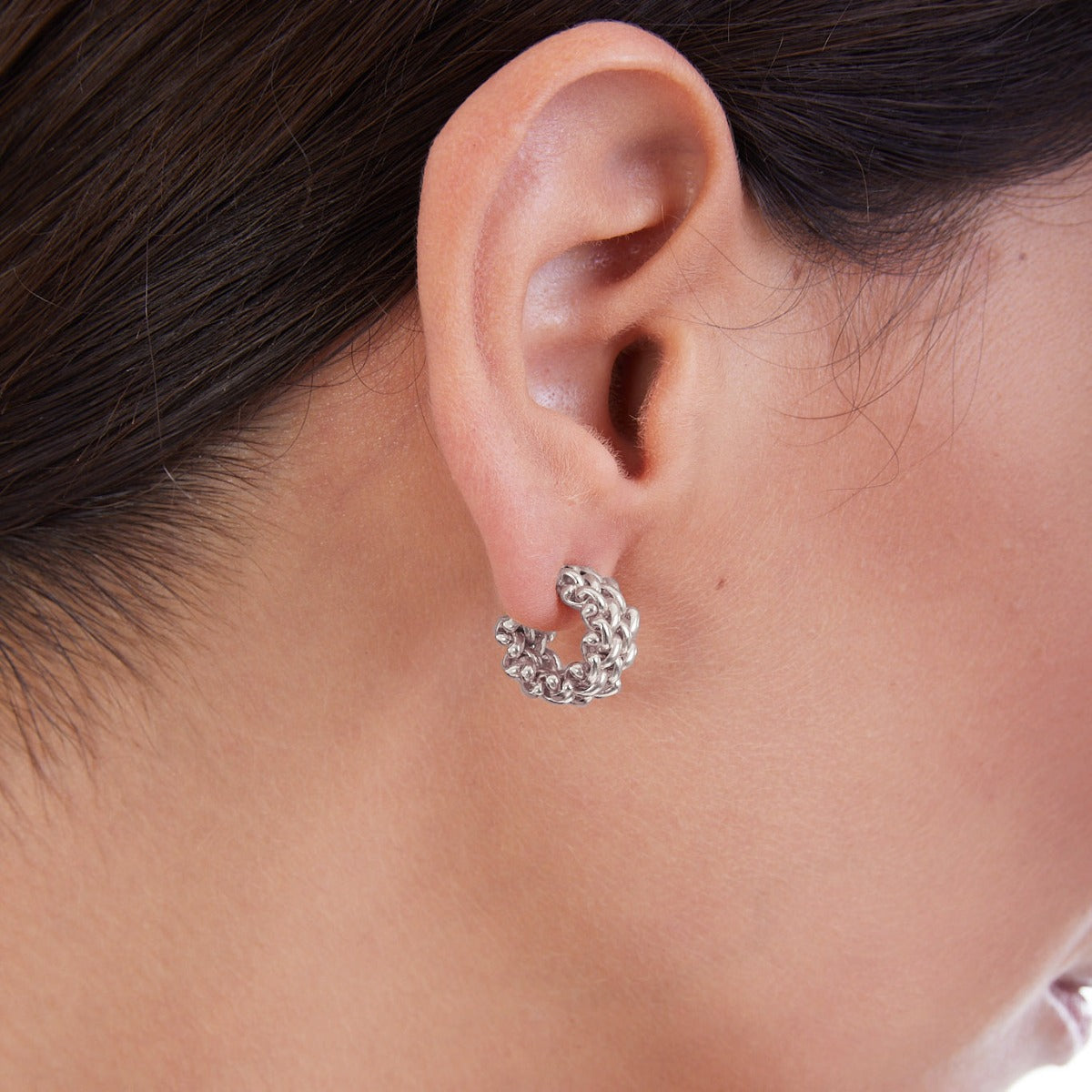 Chicco Unoaerre 5901 white silver earrings 