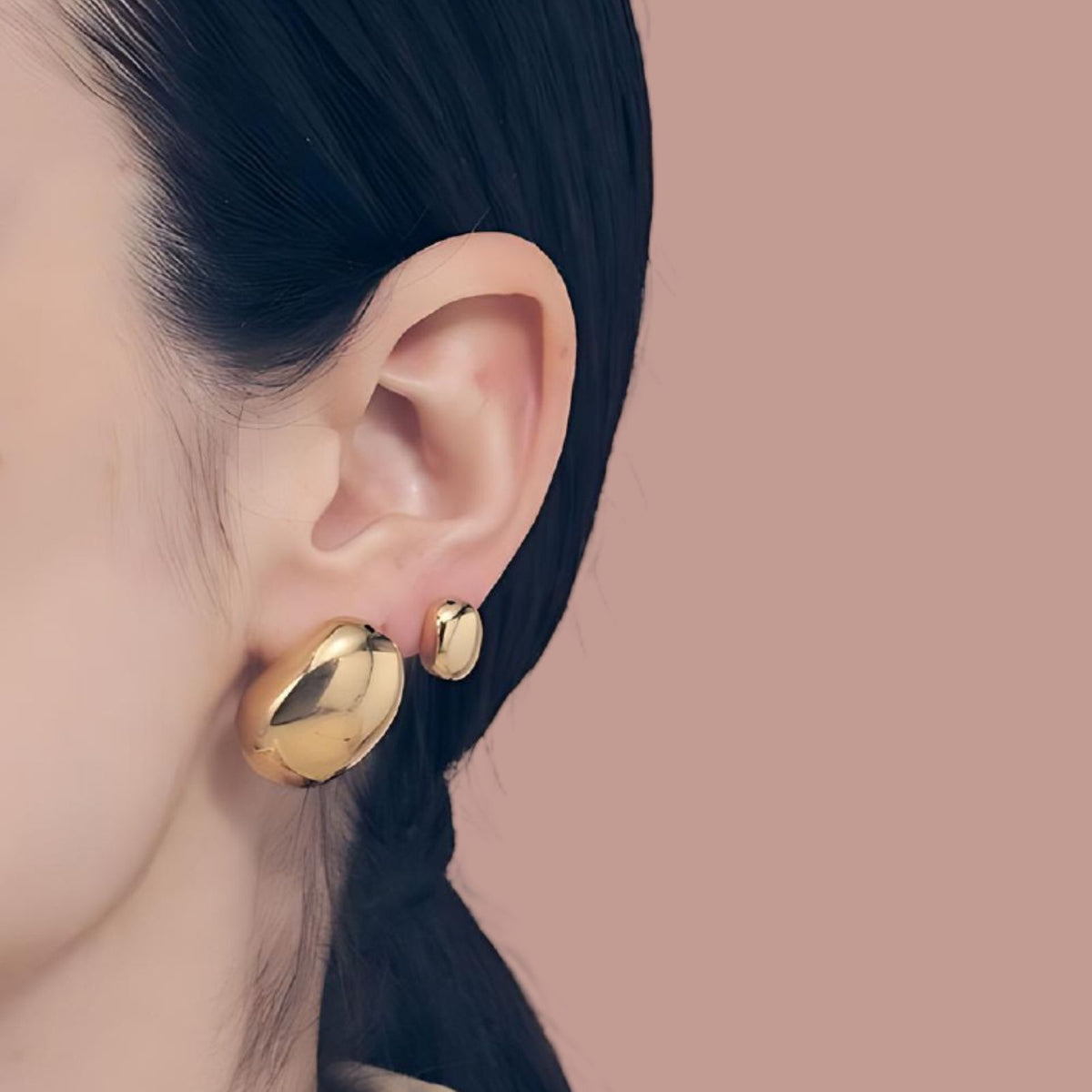 Unoaerre 6427 Mini Boule Gold-Plated Silver Earrings 