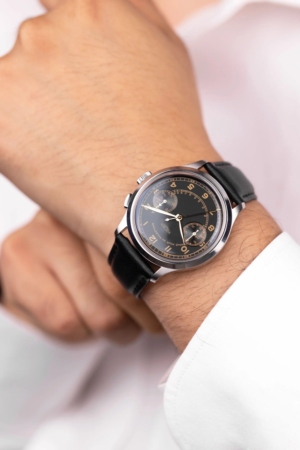 Vulcain Monopusher Heritage Black 650167A08.BAC201