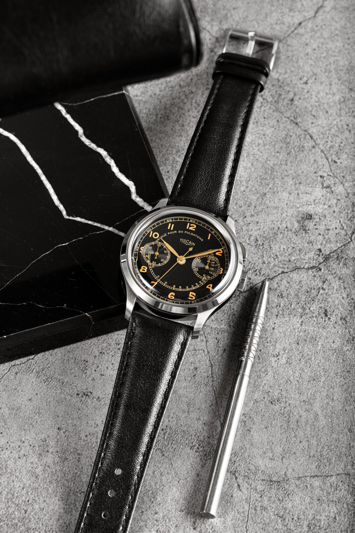 Vulcain Monopusher Heritage Black 650167A08.BAC201
