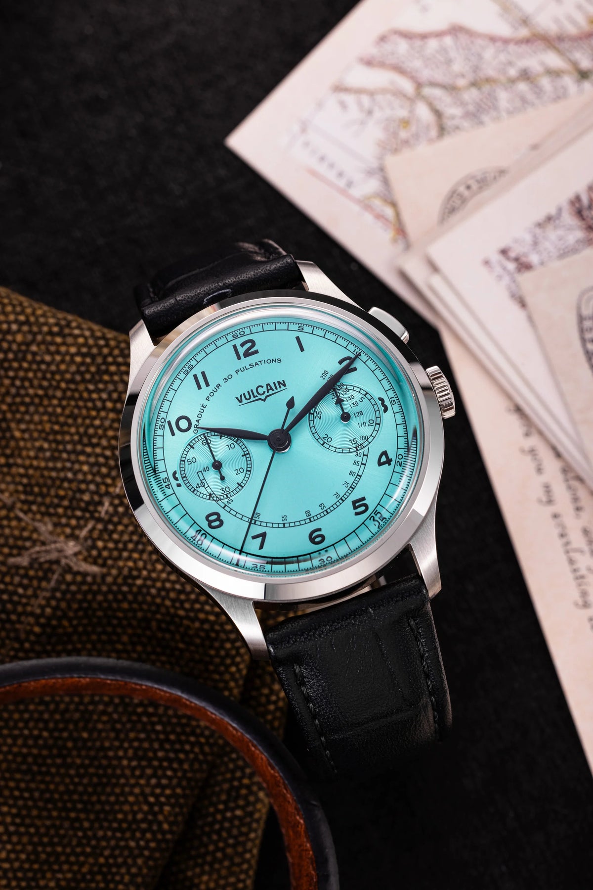 Vulcain Monopusher Heritage Turquoise 650167A38.BAC201