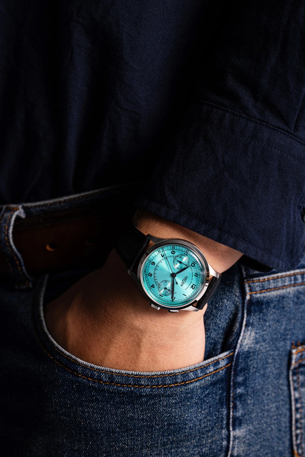 Vulcain Monopusher Heritage Turquoise 650167A38.BAC201