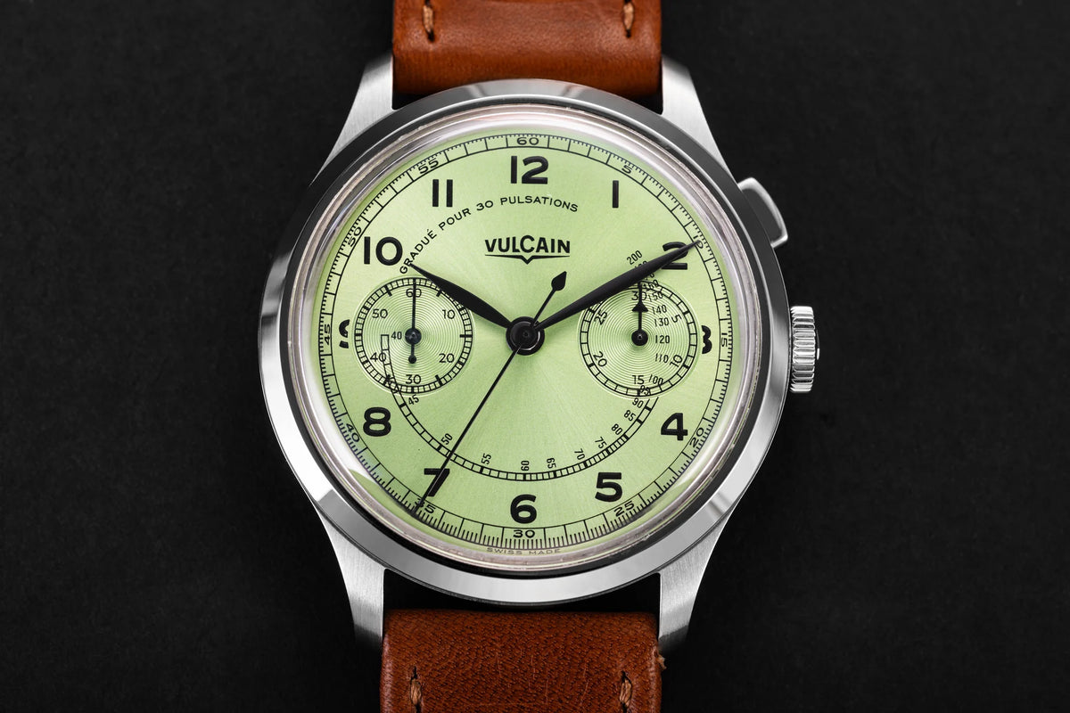 Vulcain Monopusher Heritage Green 650167A98.BAC207