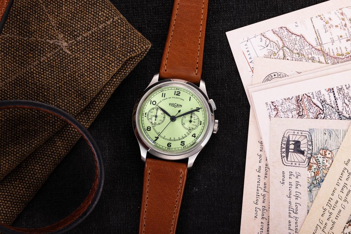 Vulcain Monopusher Heritage Green 650167A98.BAC207