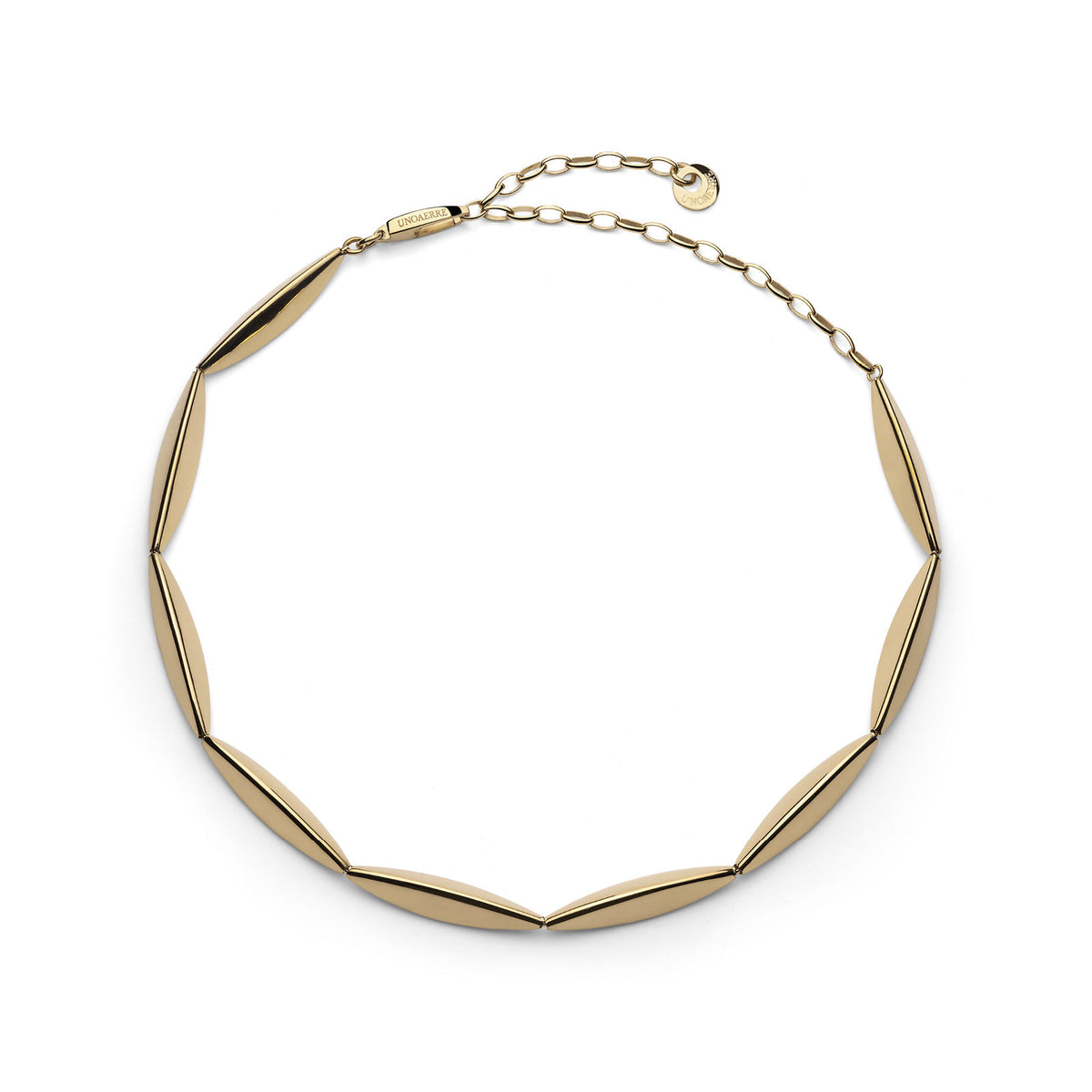 Aria necklace in gold plated silver unoaerre 6616 