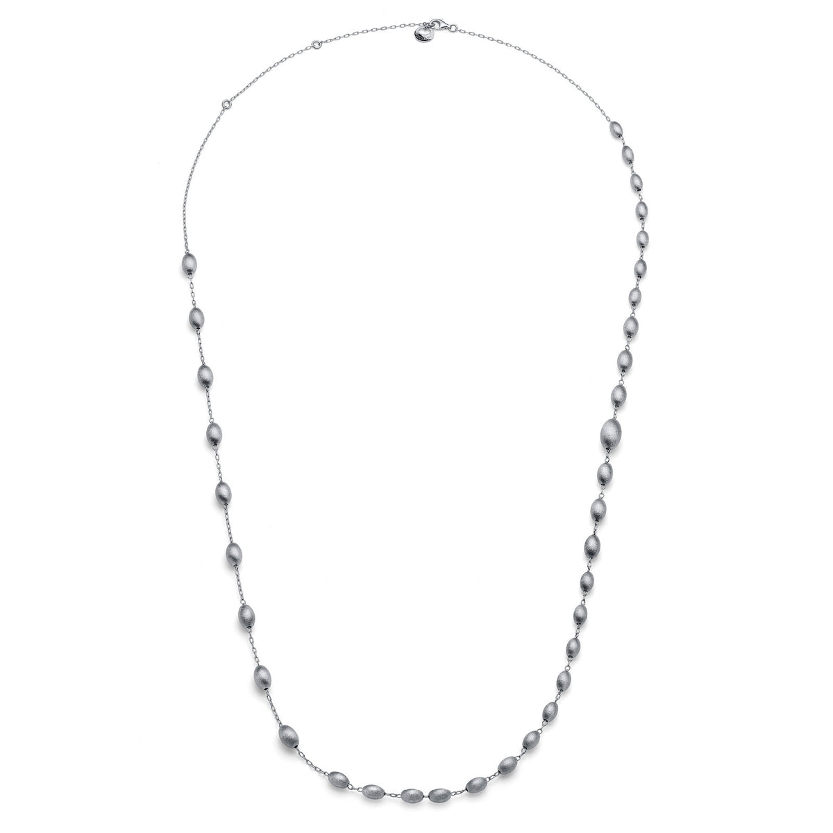 Unoaerre 6659 satin silver long necklace 