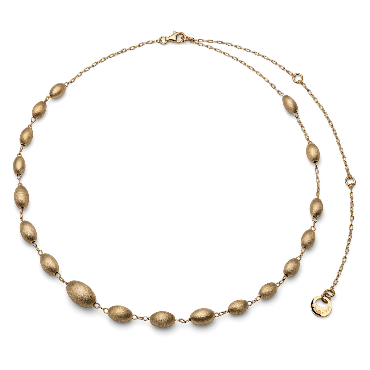 Unoaerre 6660 satin gold-plated silver necklace 