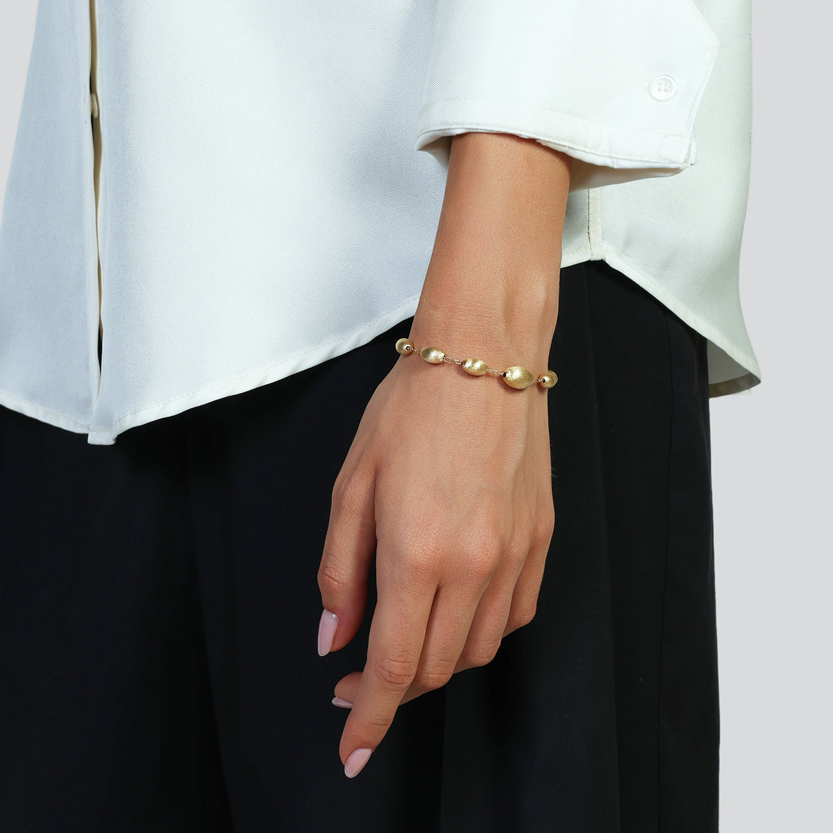 Unoaerre 6662 satin gold-plated silver bracelet 