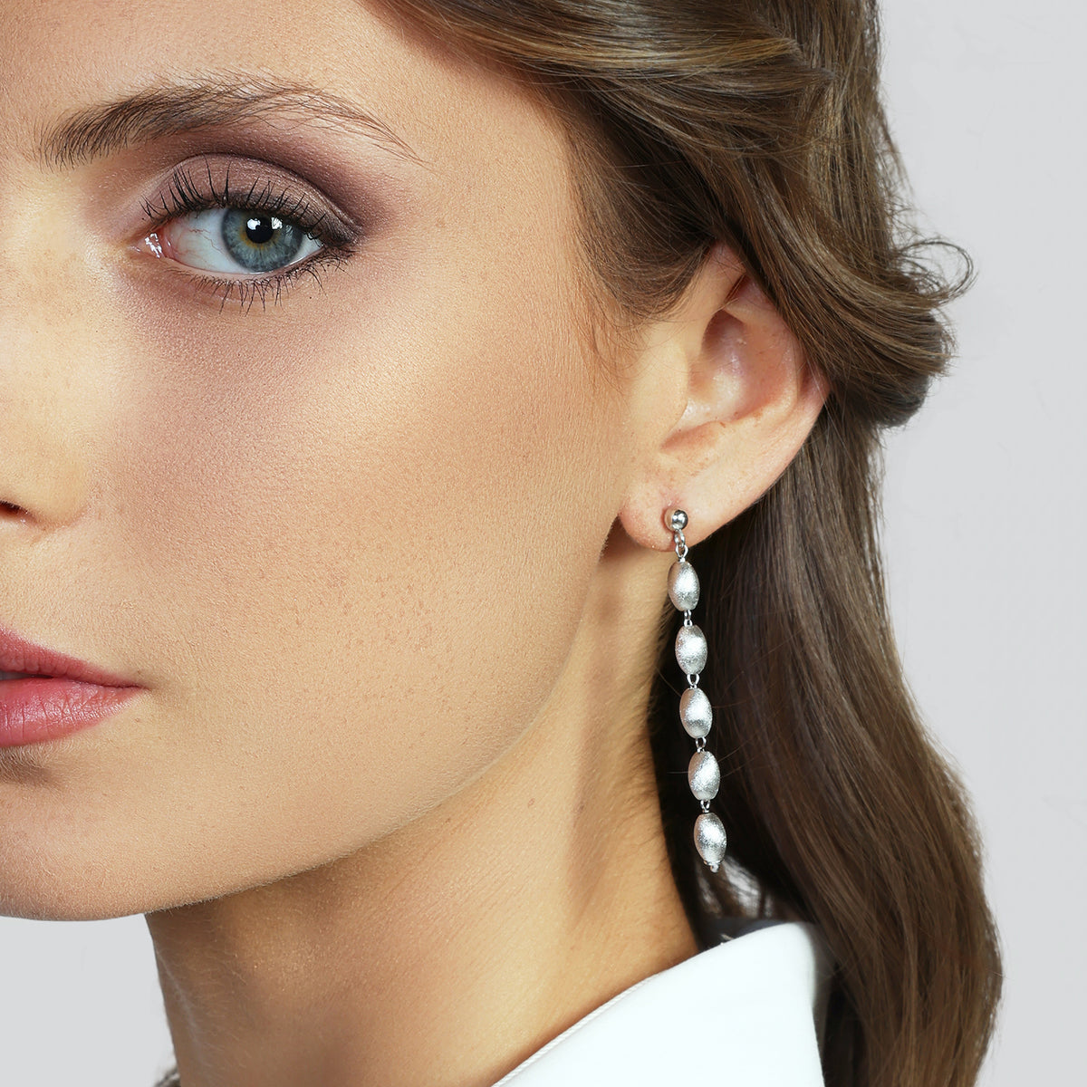 Unoaerre 6665 white silver earrings 