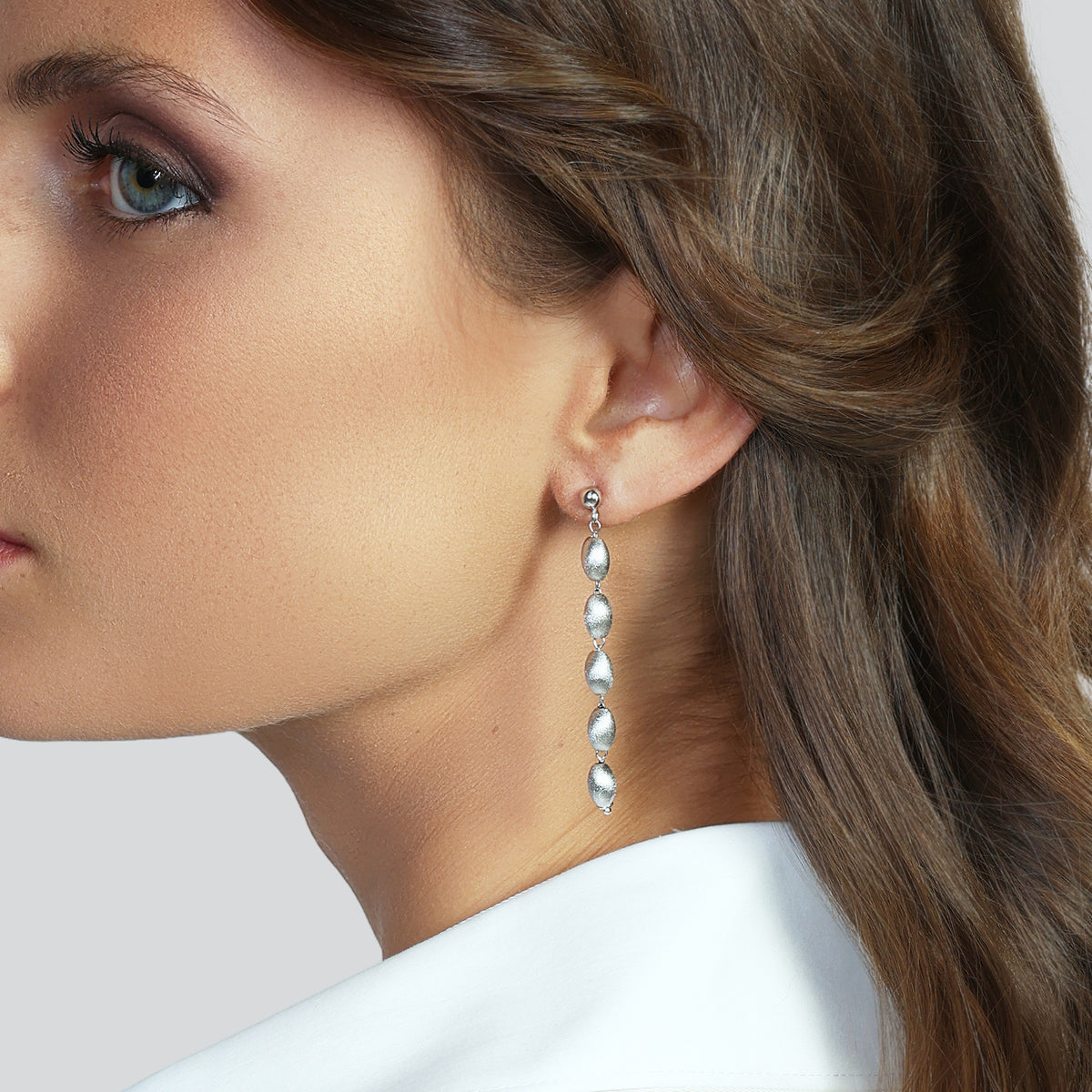 Unoaerre 6665 white silver earrings 