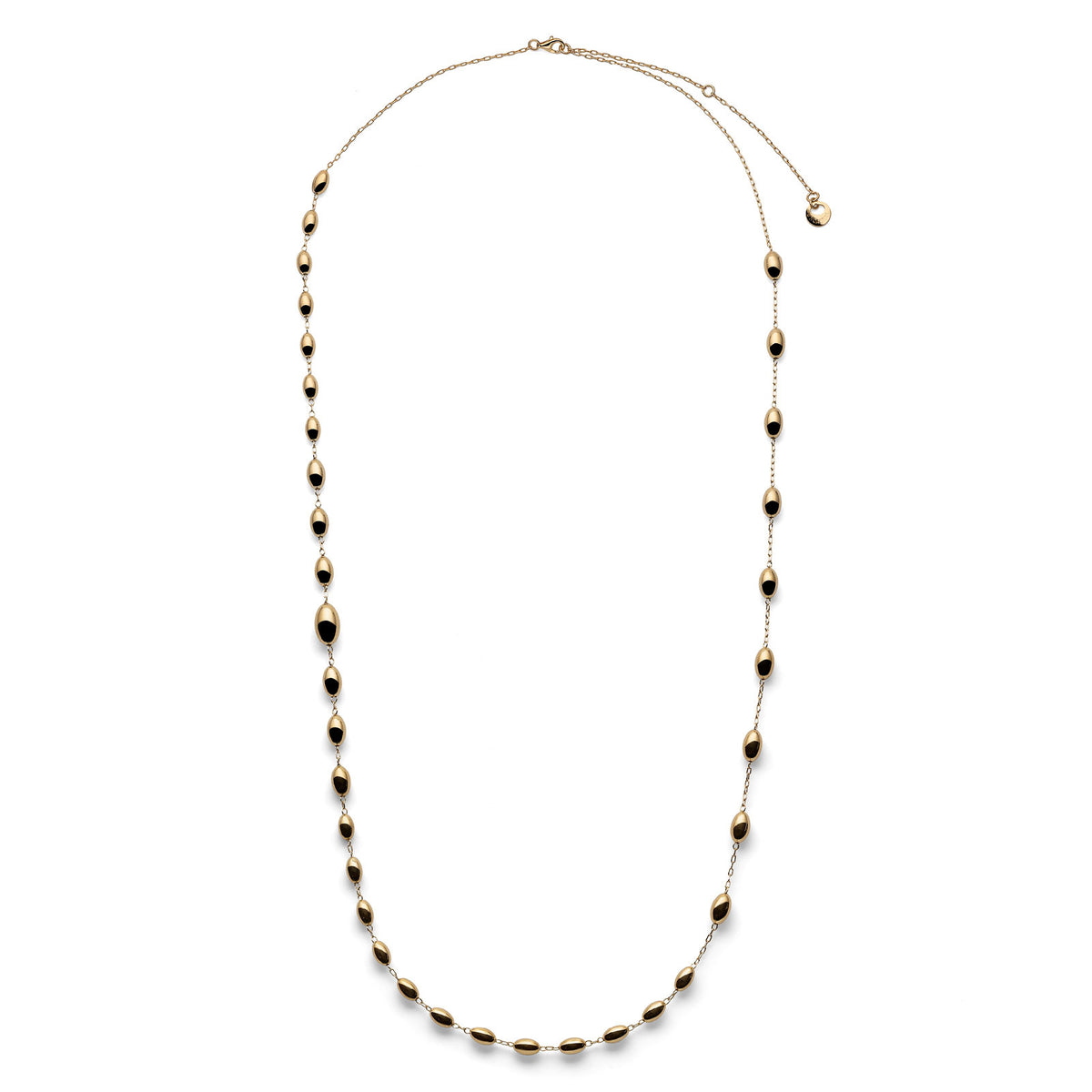 Unoaerre 6703 Gold-Plated Silver Boule Long Necklace 