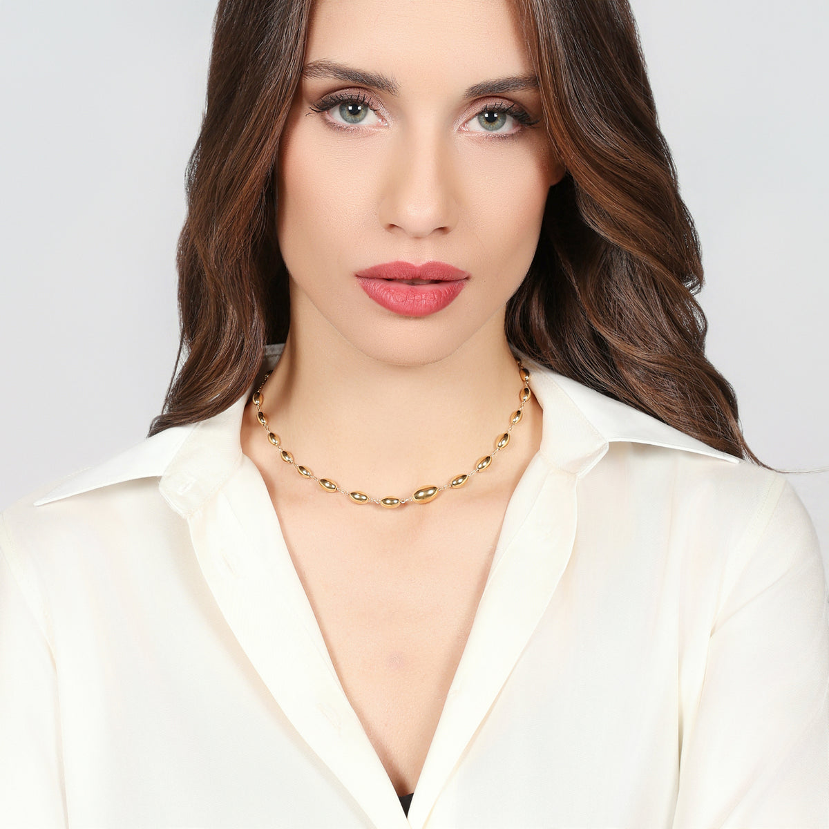 Unoaerre 6706 satin silver necklace 