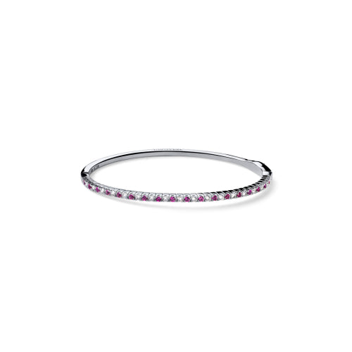 Unoaerre 6783 White and Red Rigid Tennis Bracelet 