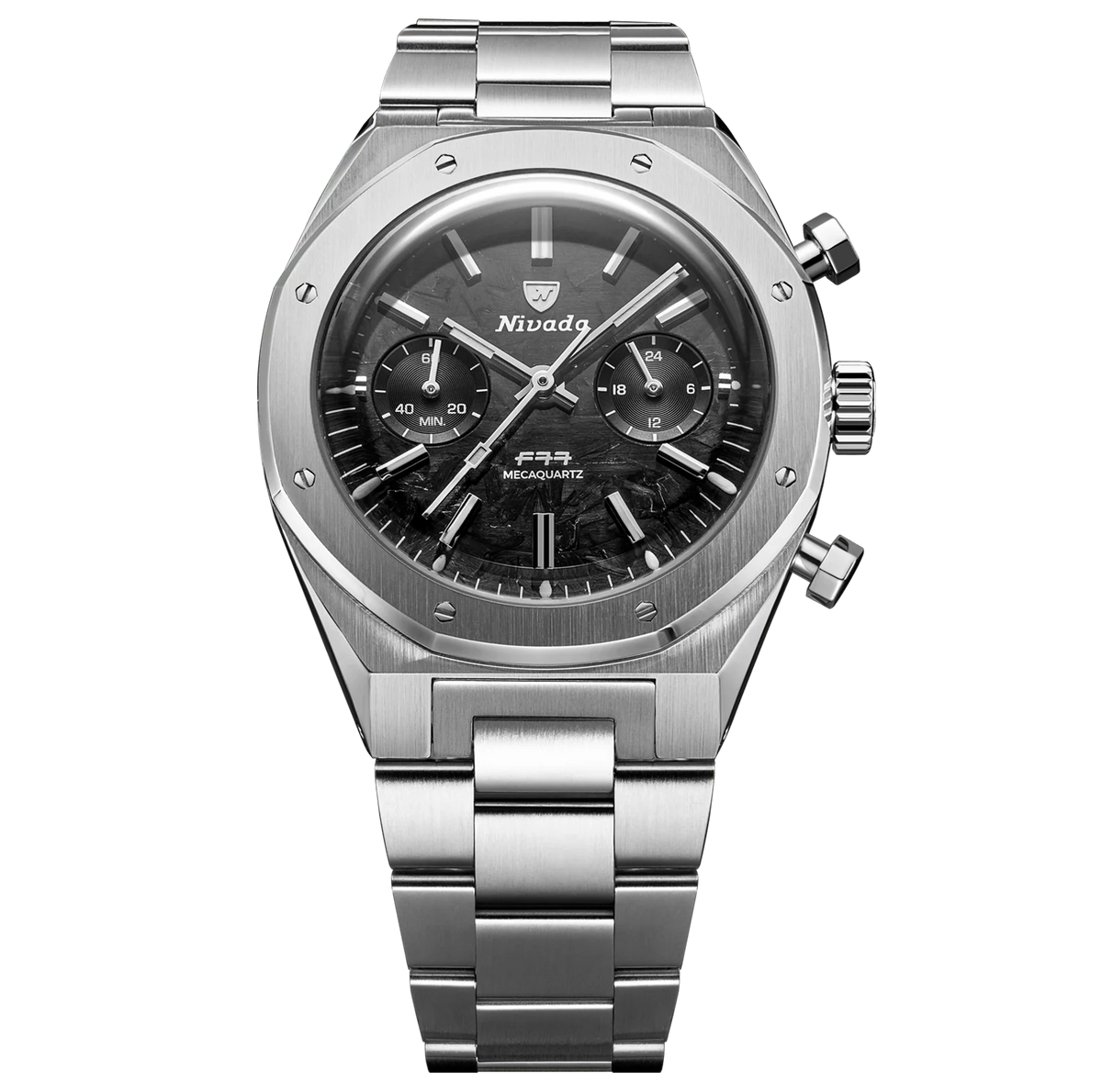 Nivada Grenchen F77 Chrono Mecaquartz Carbon 68002Q77