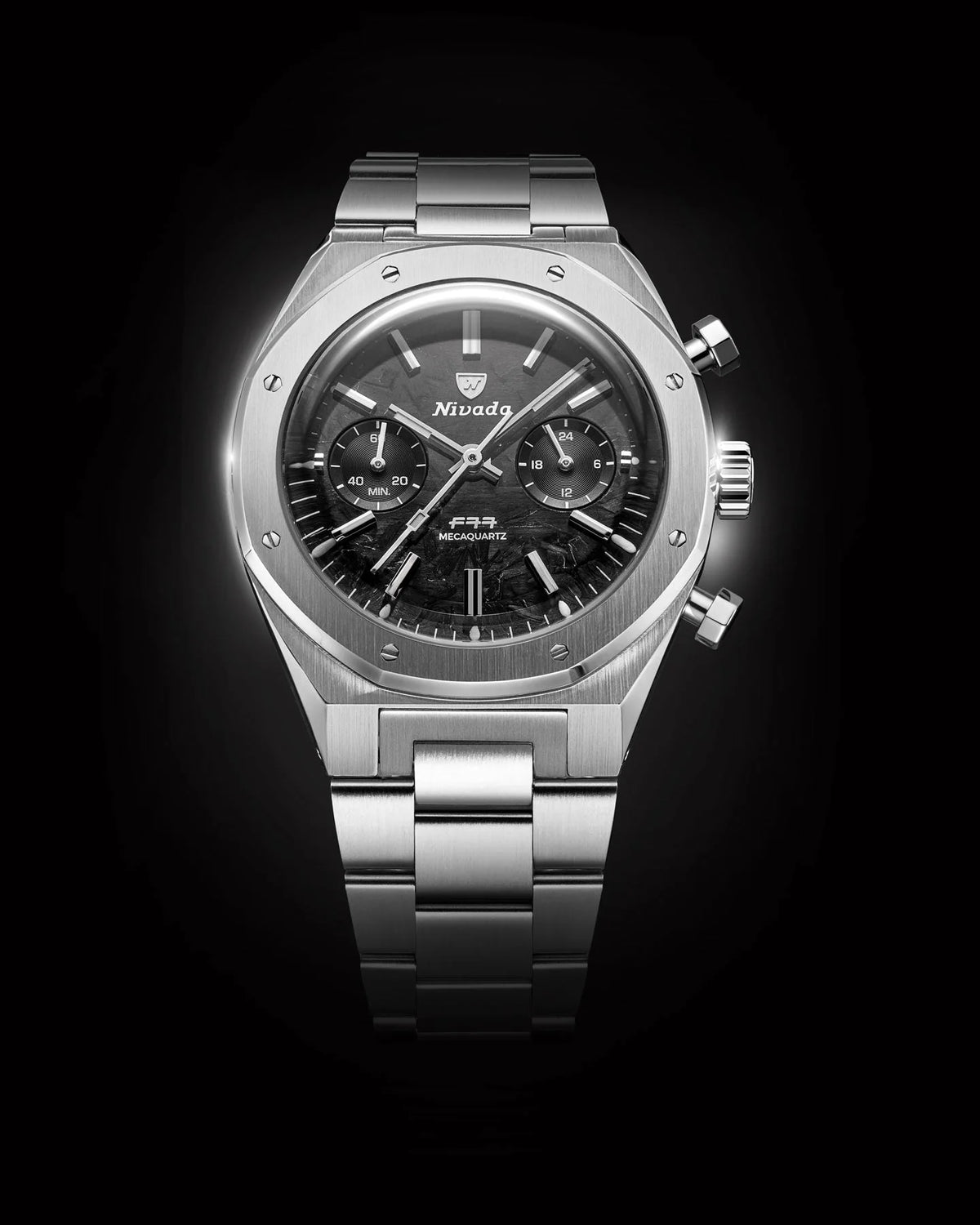 Nivada Grenchen F77 Chrono Mecaquartz Carbon 68002Q77