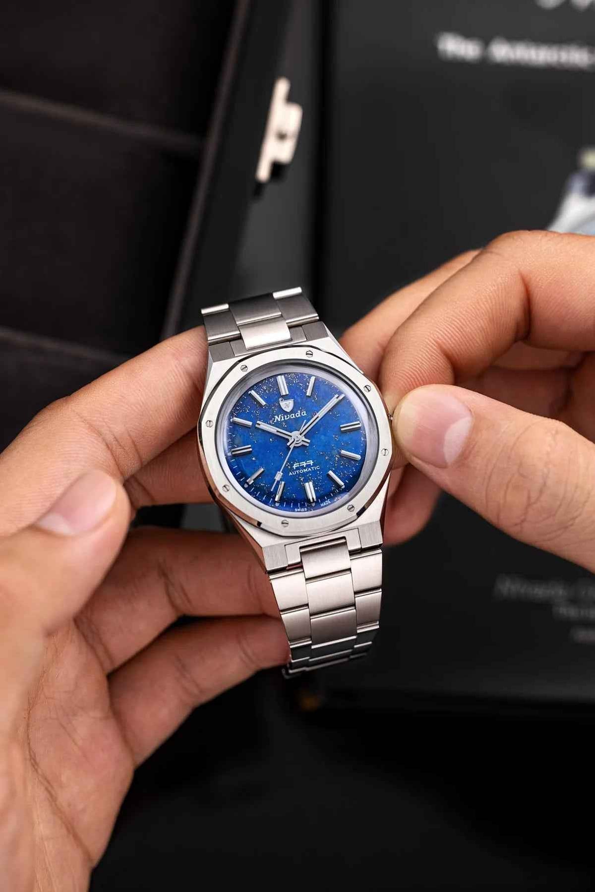 Nivada Grenchen F77 Lapislazuli 68009A77