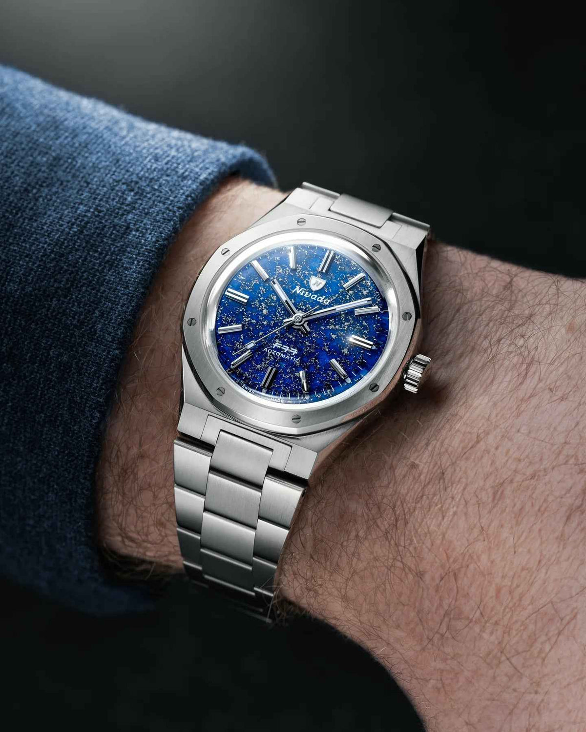 Nivada Grenchen F77 Lapislazuli 68009A77