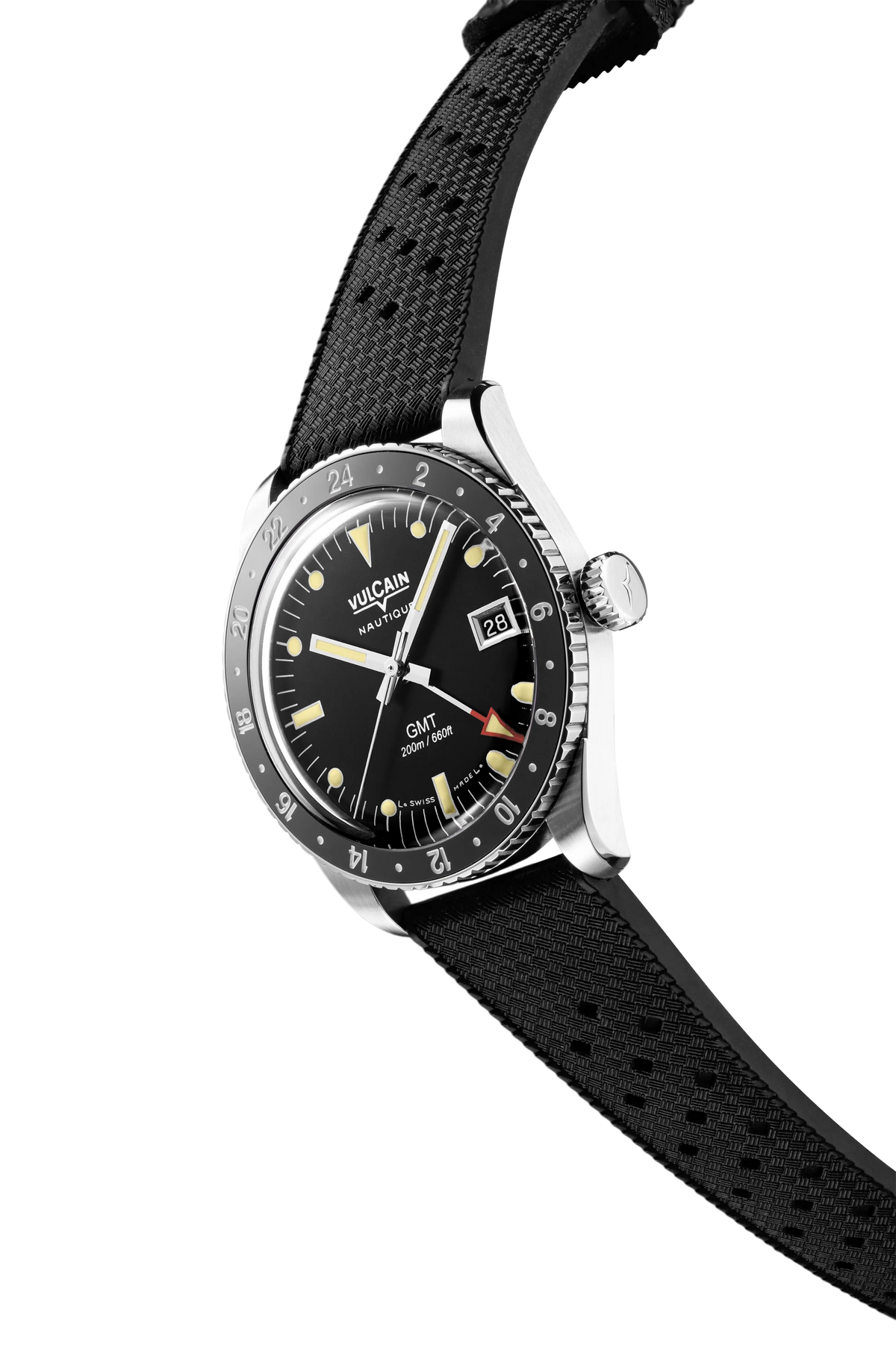 Vulcain Nautique Skindiver GMT Luminova Beige 680174A07.BAR200