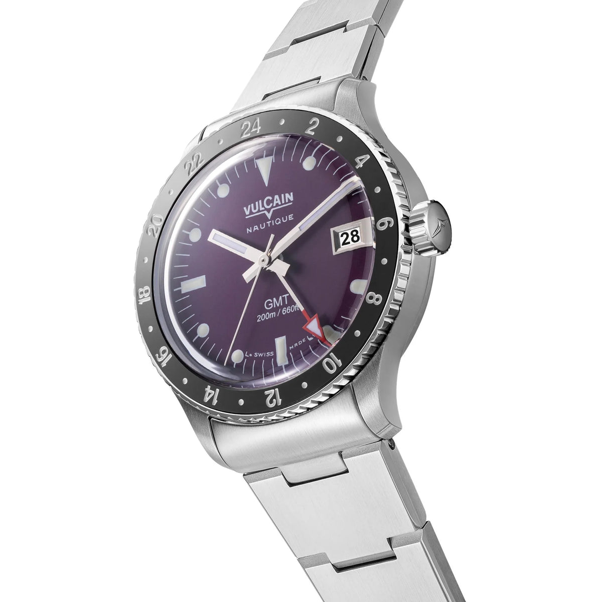 Vulcain Nautique Skindiver GMT Purple Limited Edition 680174A17.BHM286