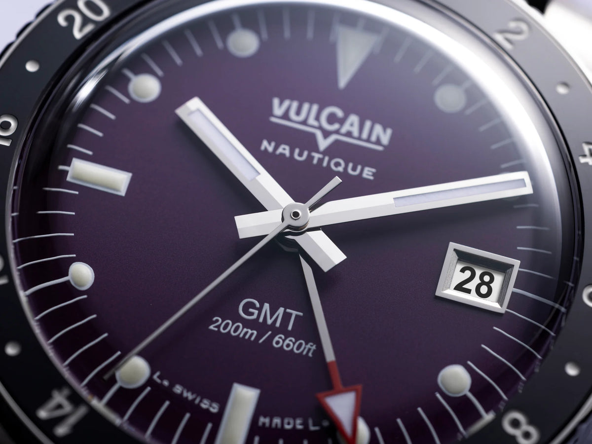 Vulcain Nautique Skindiver GMT Purple Limited Edition 680174A17.BHM286