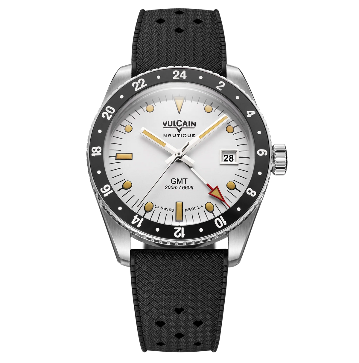 Vulcain Nautique Skindiver GMT Luminova Beige 680174A57.BAR200