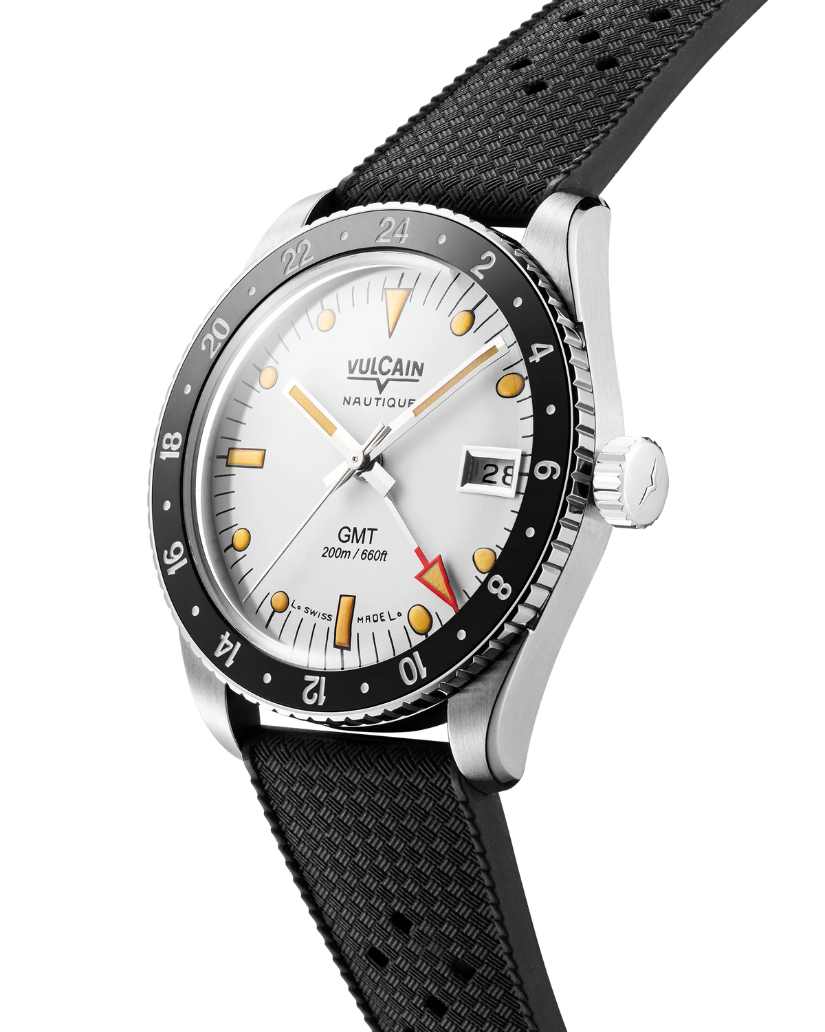 Vulcain Nautique Skindiver GMT Luminova Beige 680174A57.BAR200