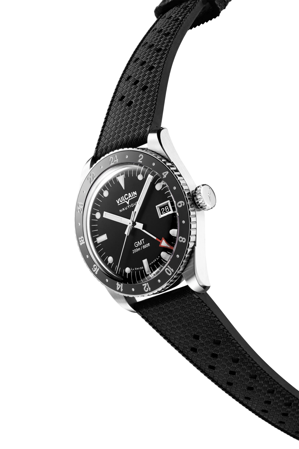 Vulcain Nautique Skindiver GMT Luminova White 680174B07.BAR200