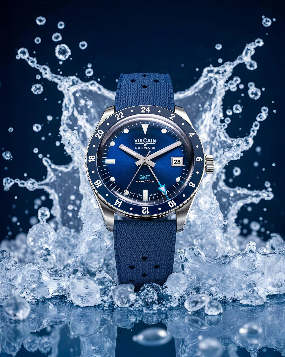 Vulcain Nautique Skindiver GMT Blue Limited Edition 680174B37.BAR254