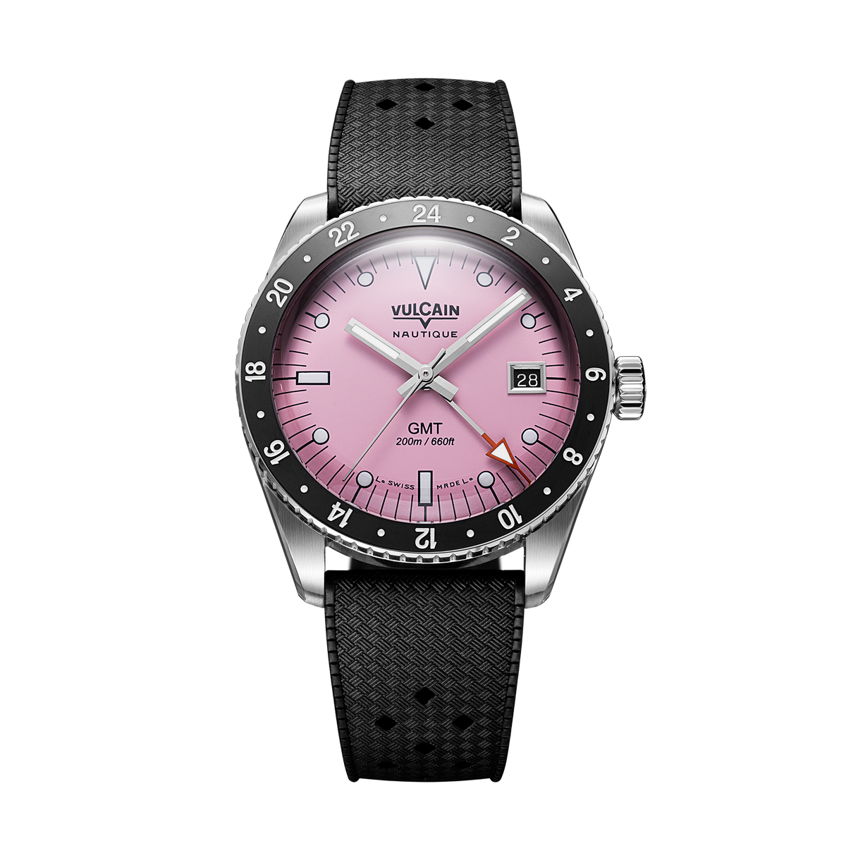 Vulcain Nautique Skindiver GMT Pink Limited Edition 680174BL7.BAR200