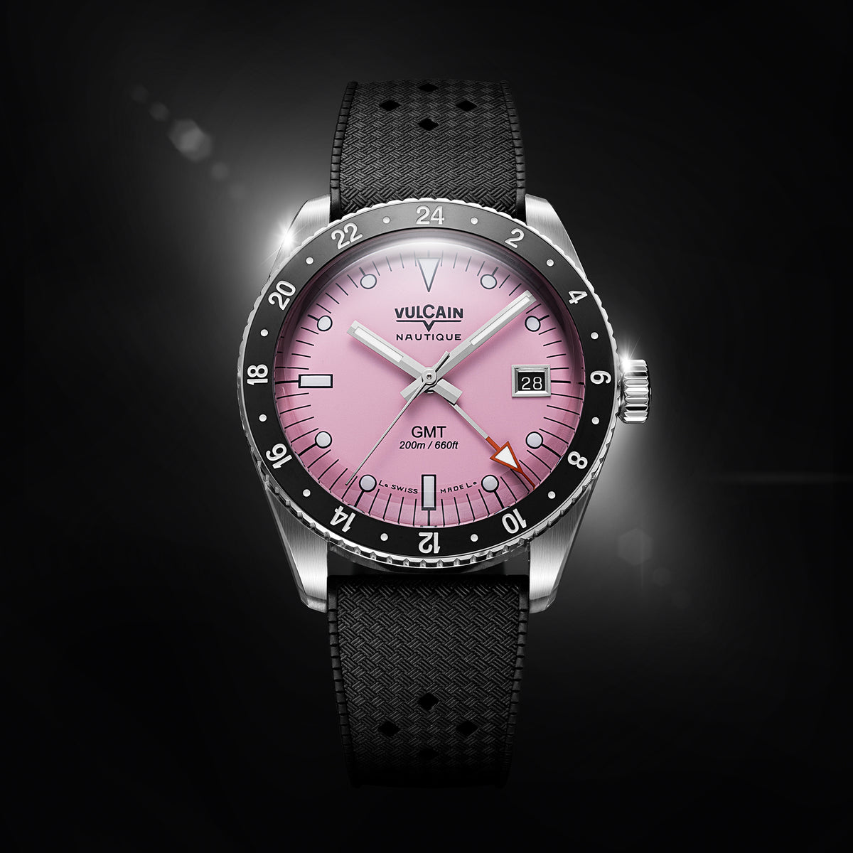 Vulcain Nautique Skindiver GMT Pink Limited Edition 680174BL7.BAR200