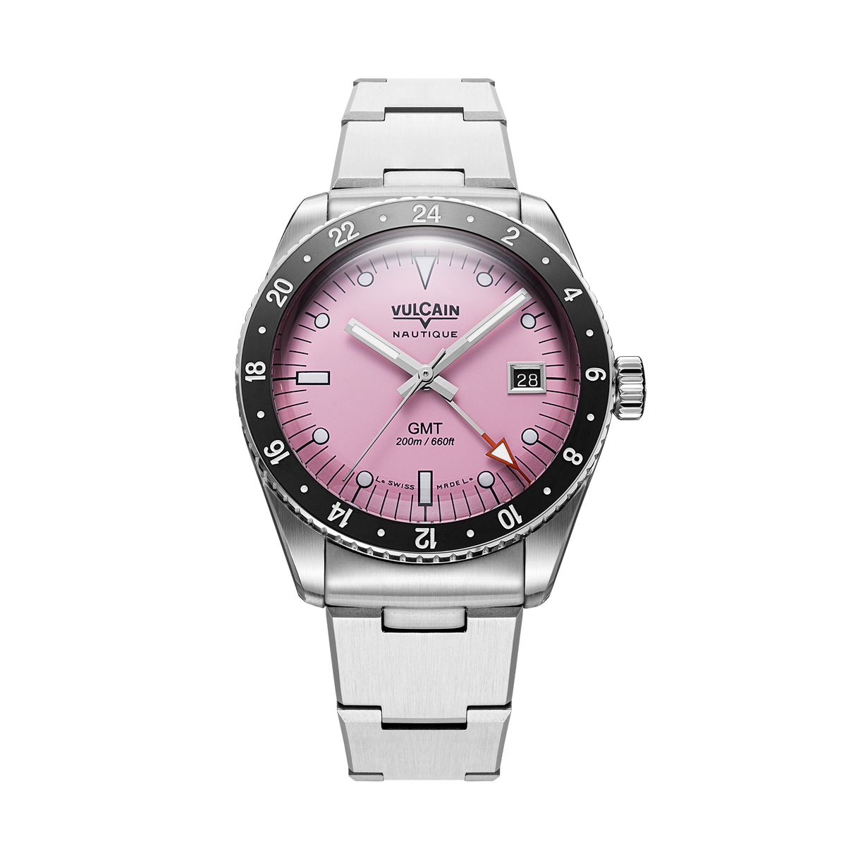 Vulcain Nautique Skindiver GMT Pink Limited Edition 680174BL7.BHM286