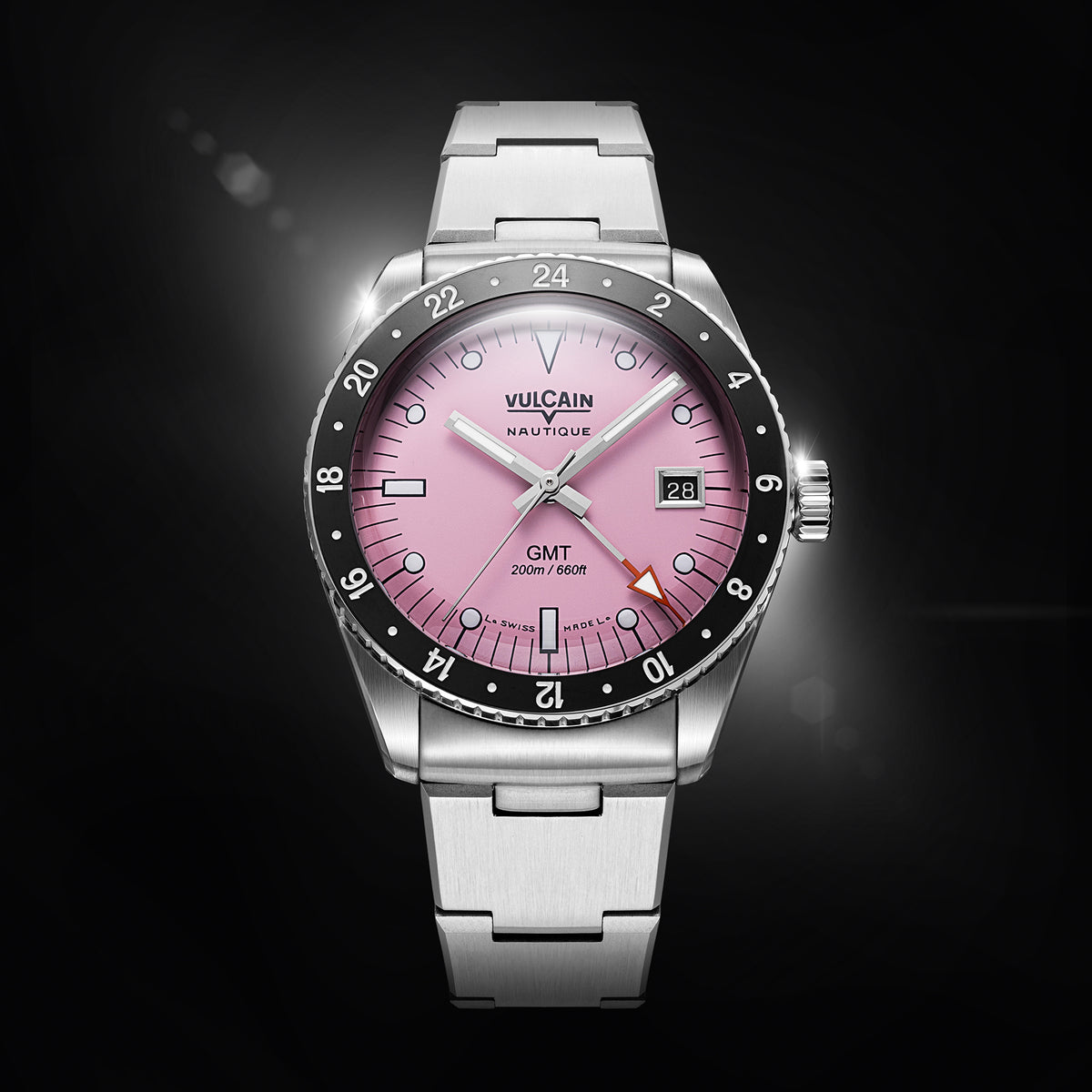 Vulcain Nautique Skindiver GMT Pink Limited Edition 680174BL7.BHM286