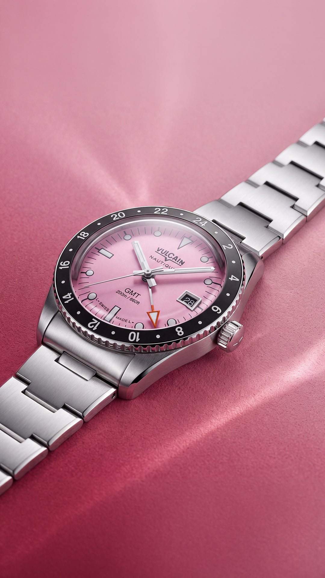 Vulcain Nautique Skindiver GMT Pink Limited Edition 680174BL7.BHM286