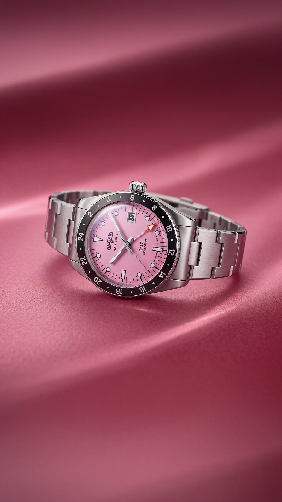 Vulcain Nautique Skindiver GMT Pink Limited Edition 680174BL7.BHM286