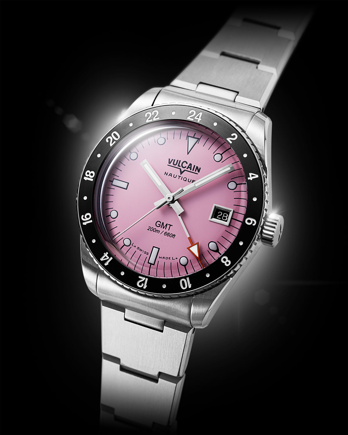 Vulcain Nautique Skindiver GMT Pink Limited Edition 680174BL7.BHM286